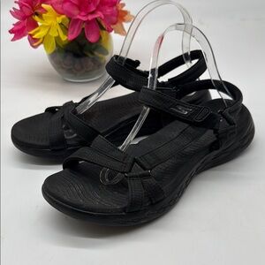Skechers Black Sport Sandals with Adjustable Straps Size 10 SKT7909H